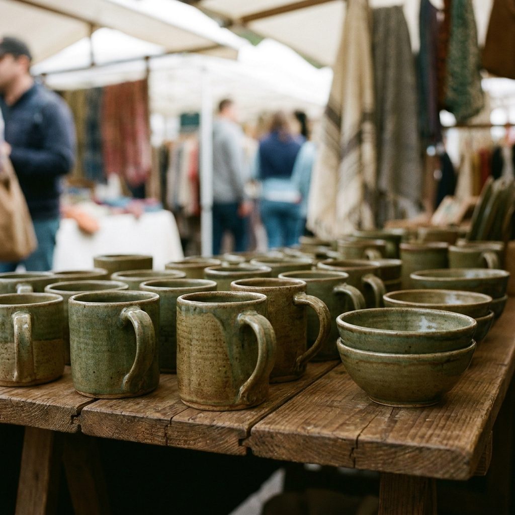 Handmade ceramic pottery
